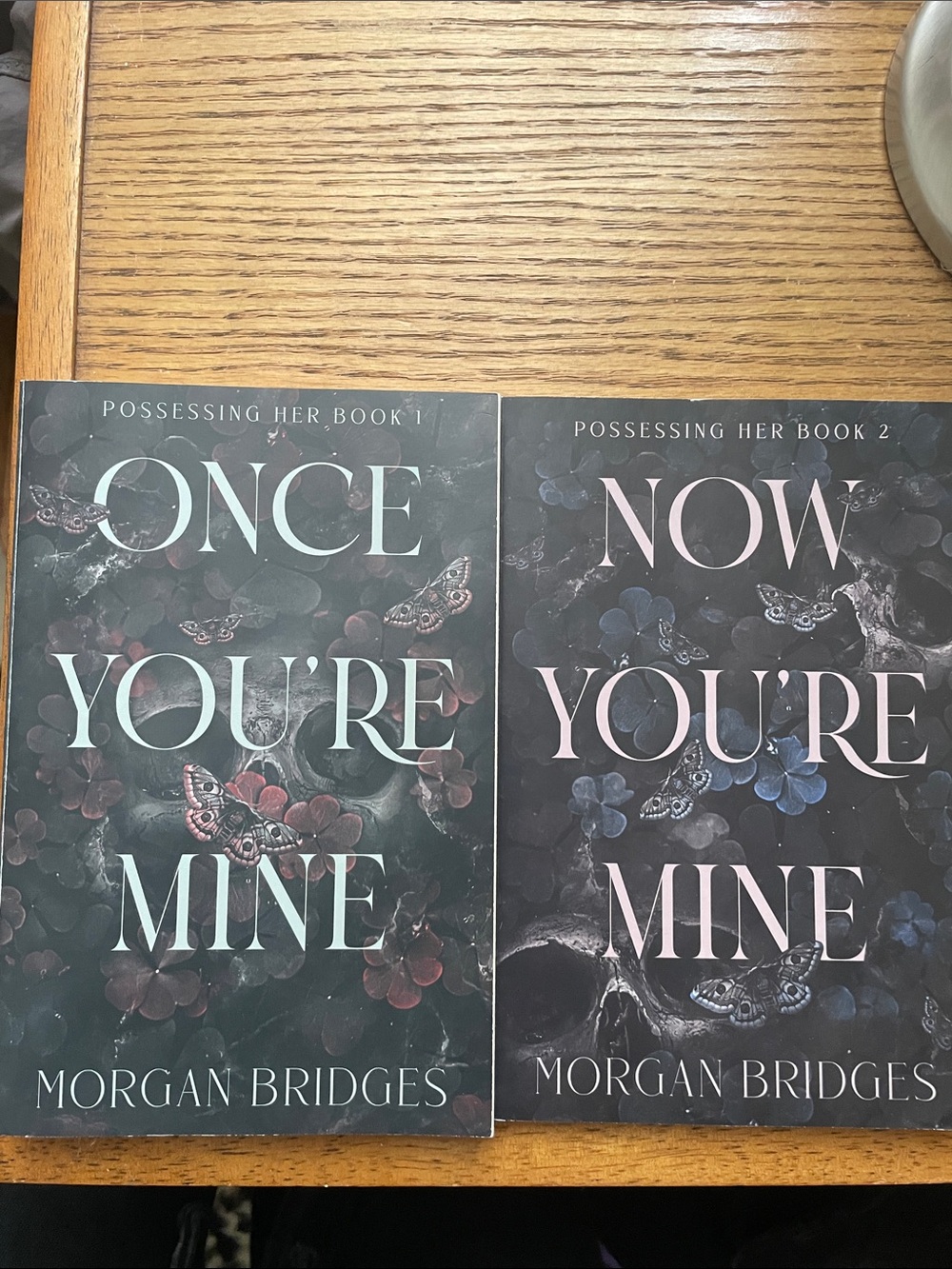 Once You're Mine & Now You're Mine by Morgan Bridges - Dark Floral Covers